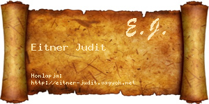 Eitner Judit névjegykártya